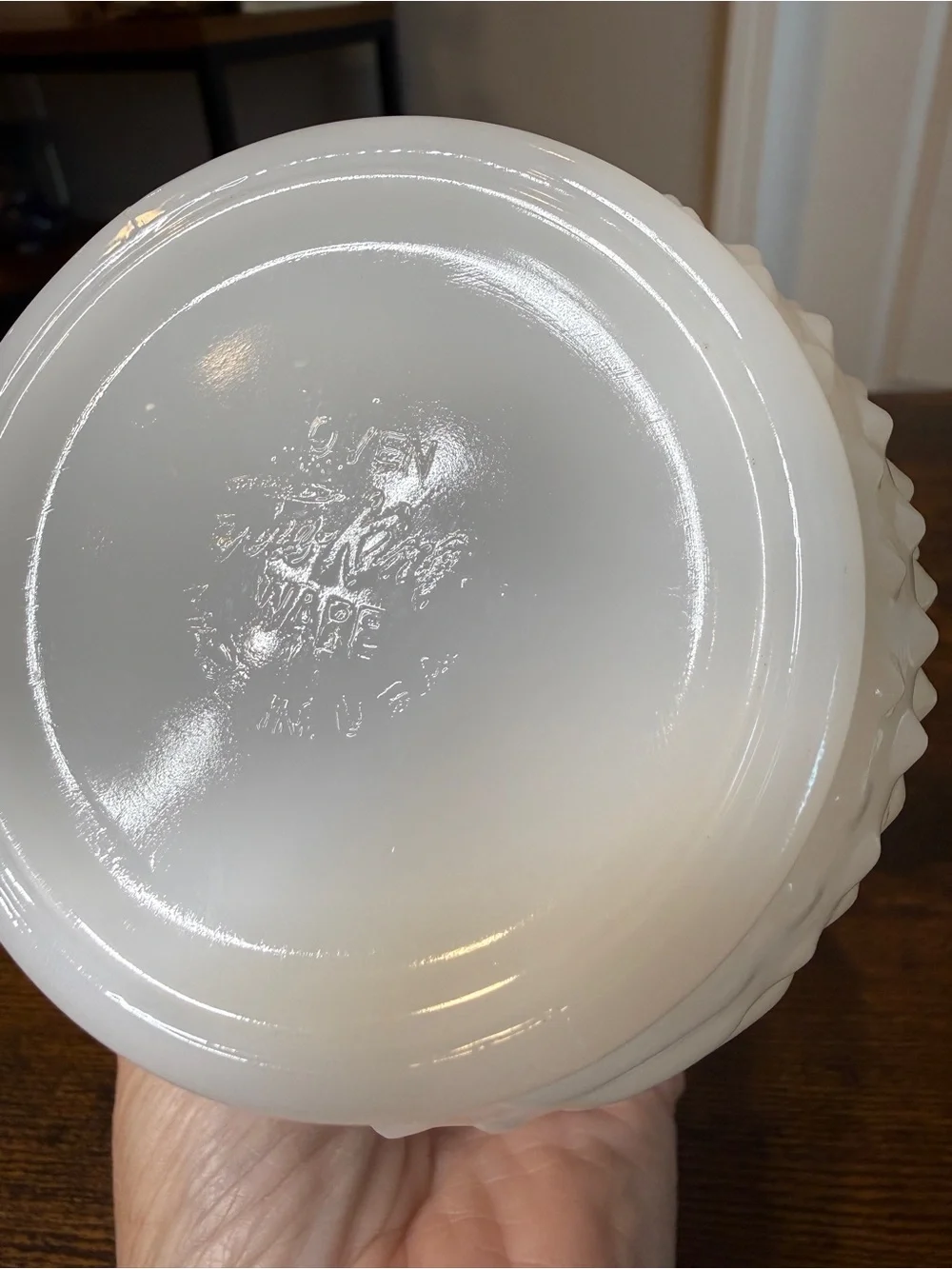 Vintage White Milk Glass Hobnail Planter Vase – Made in USA